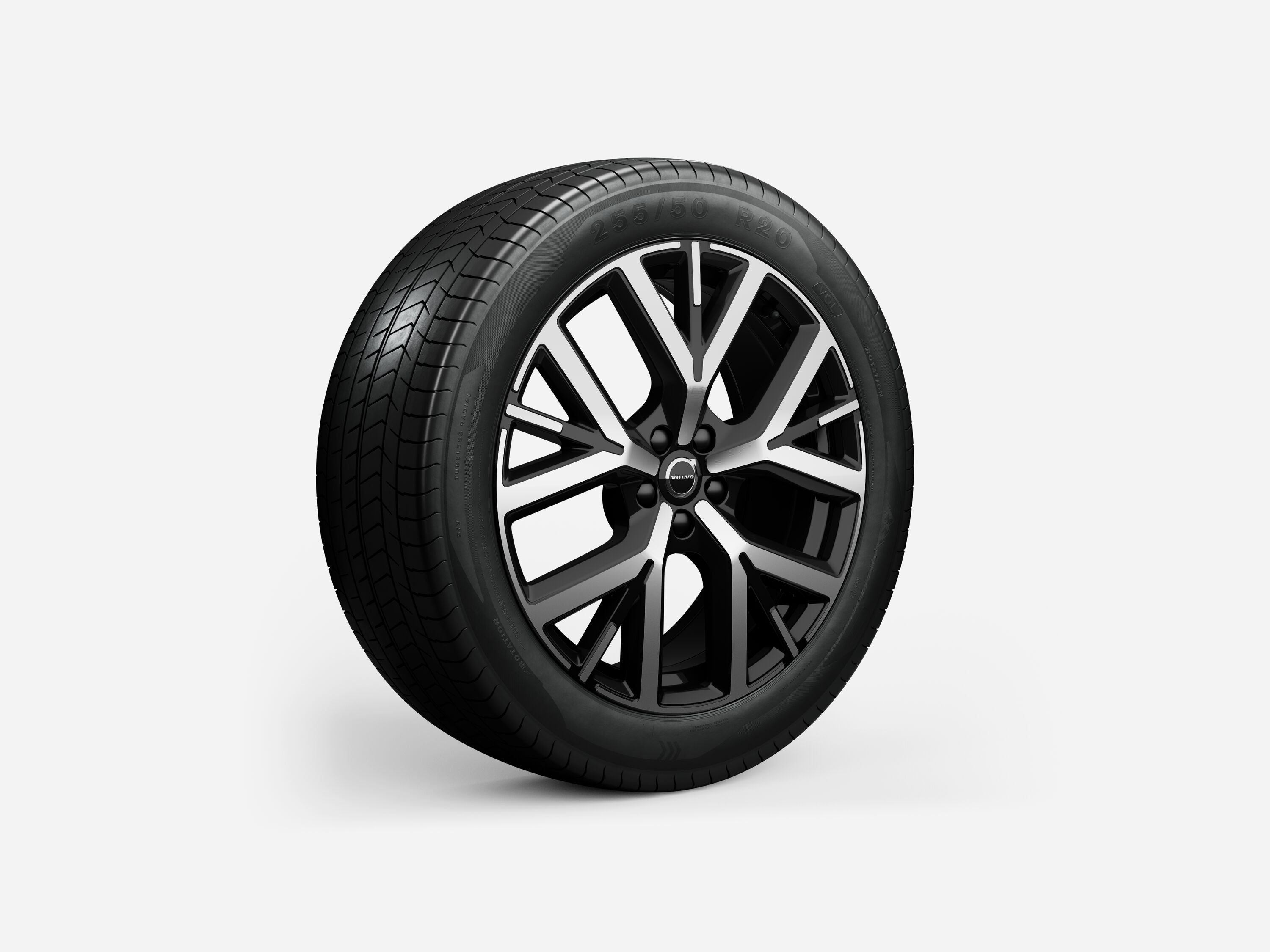 20" 5-Y-Spaaks Black Diamond Cut